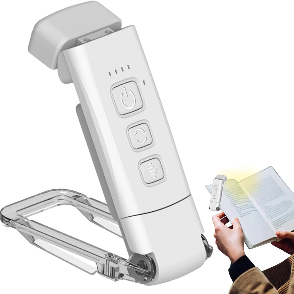 Book Light Reading Light for Bed Reading Rechargeable Portable Clip on LED Dimmable Mini USB Powered Desk Lamp led light night light book light mini night light mini led light