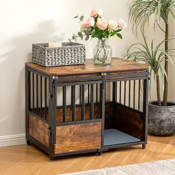Wooden Dog Crate Furniture Kennel 1