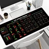 Stock Market Chart Pattern Large Gaming Mousepad XXL Keyboard Gamer Mouse Pad On The Table Speed Desk Mat 100x50cm Mouse Mats 3