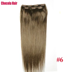 Chocala Brazilian Remy Human Hair Extensions clip in hair 20