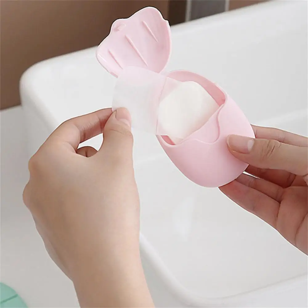 

Disposable Boxed Paper Soap Travel Camping Portable Hand Washing Box Scented Slice Sheets Mini Soap Paper Whitening Soap