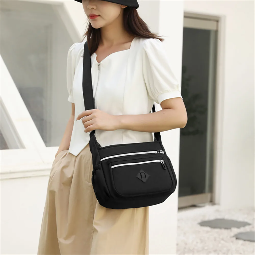 Women Waterproof Nylon Crossbody Shoulder Bags Casual Large