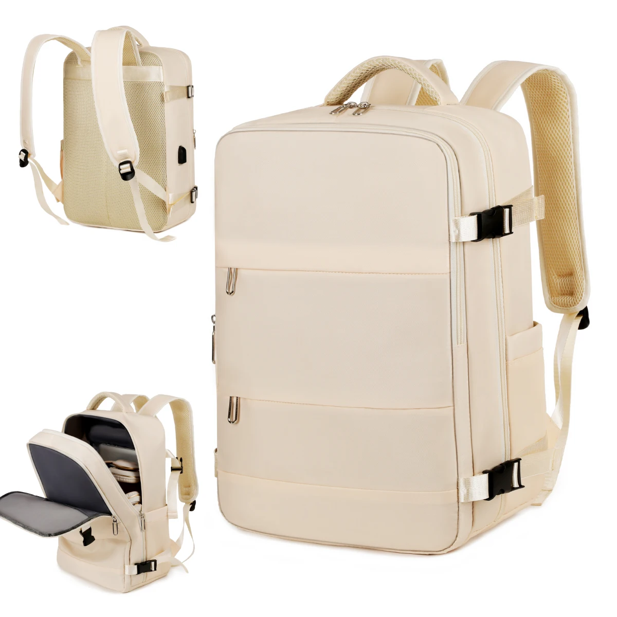 Light Travel Backpack Women's Backpack Travel Men's Outdoor Commuting Large Capacity Junior High School High School Student Bag Computer Bag Business