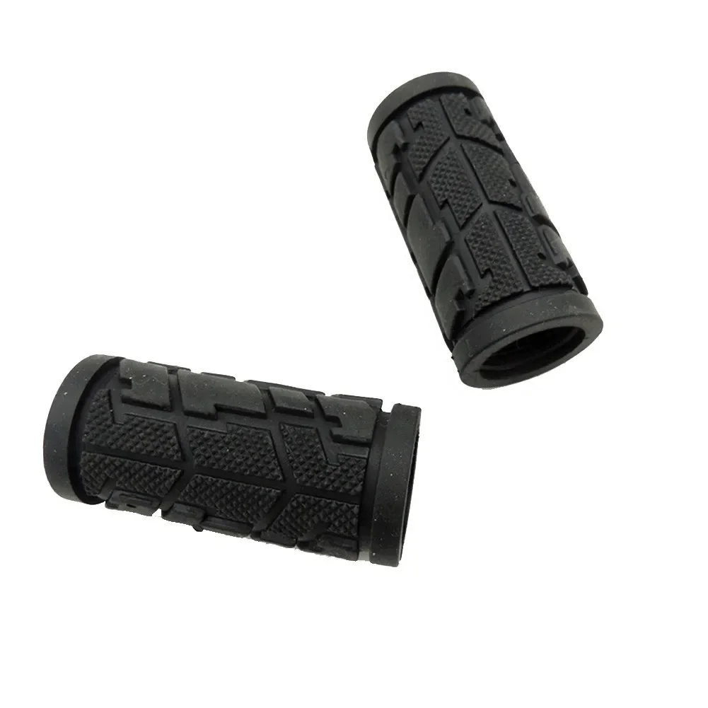 Description Picture 2 of item1 Pair Bike Handlebar Grips Bicycle Shift Short Texture Handlebar Cover 2.56in/65mm Half Rubber Short Handlebar Cover