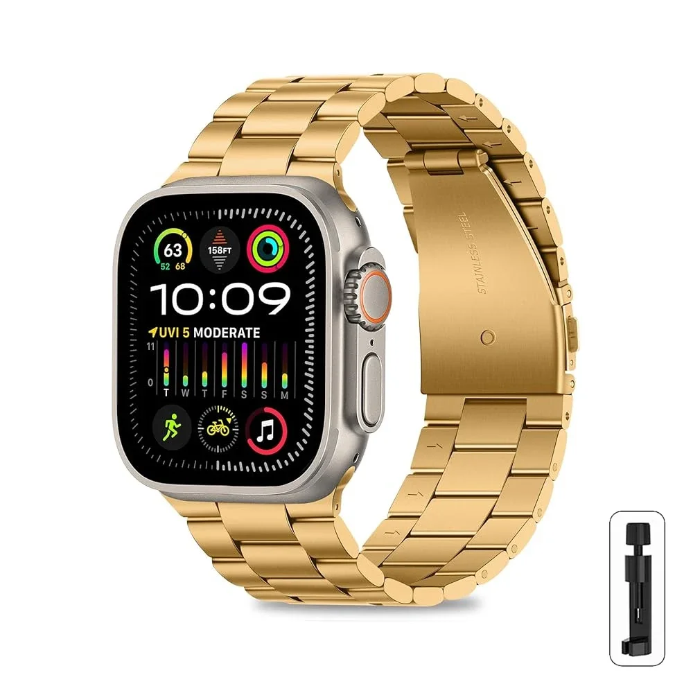 سوار ستيل مقاوم للصدأ لساعة أبل – متوافق مع Apple...