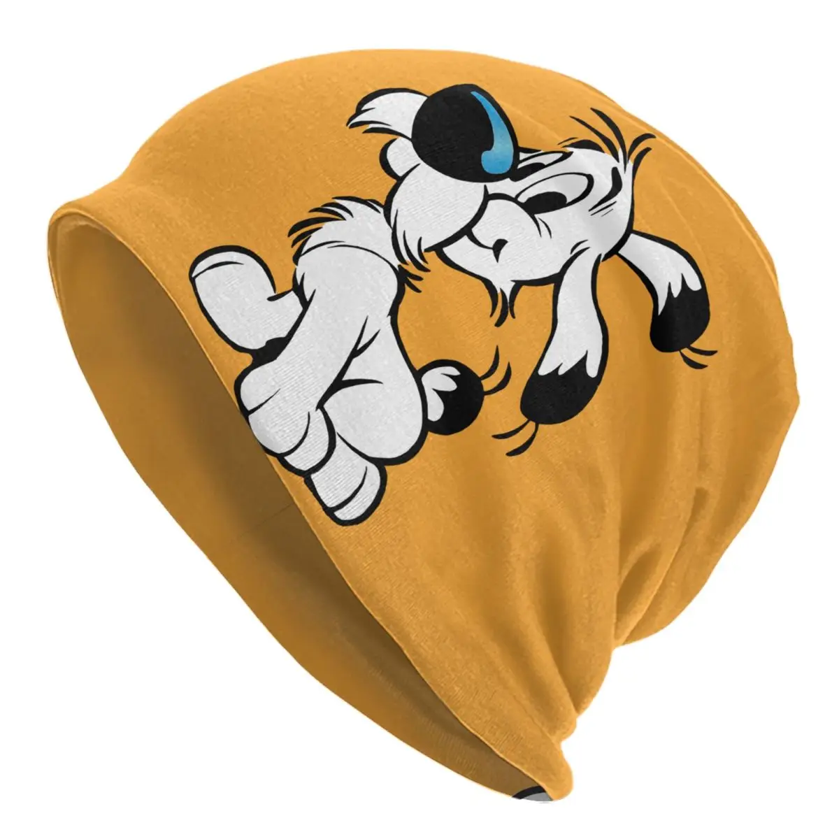 

Asterix And Obelix Dogmatix Beanie Cap Winter Warm Bonnet Femme Knitted Hats Ski Cartoon Dog Idefix Skullies Beanies Caps