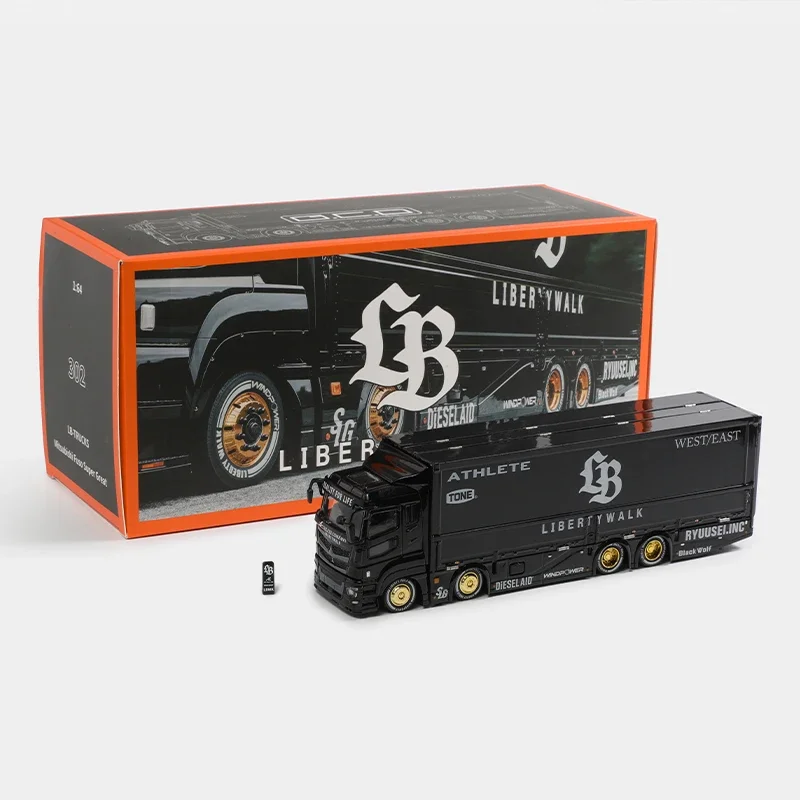 希少！LBWK 1/64 LB Trucks FUSO Black GCD LIBERTY WALK LB-TRUCKS MITSUBISHI FUSO TRANSPOTER SUPER GREAT