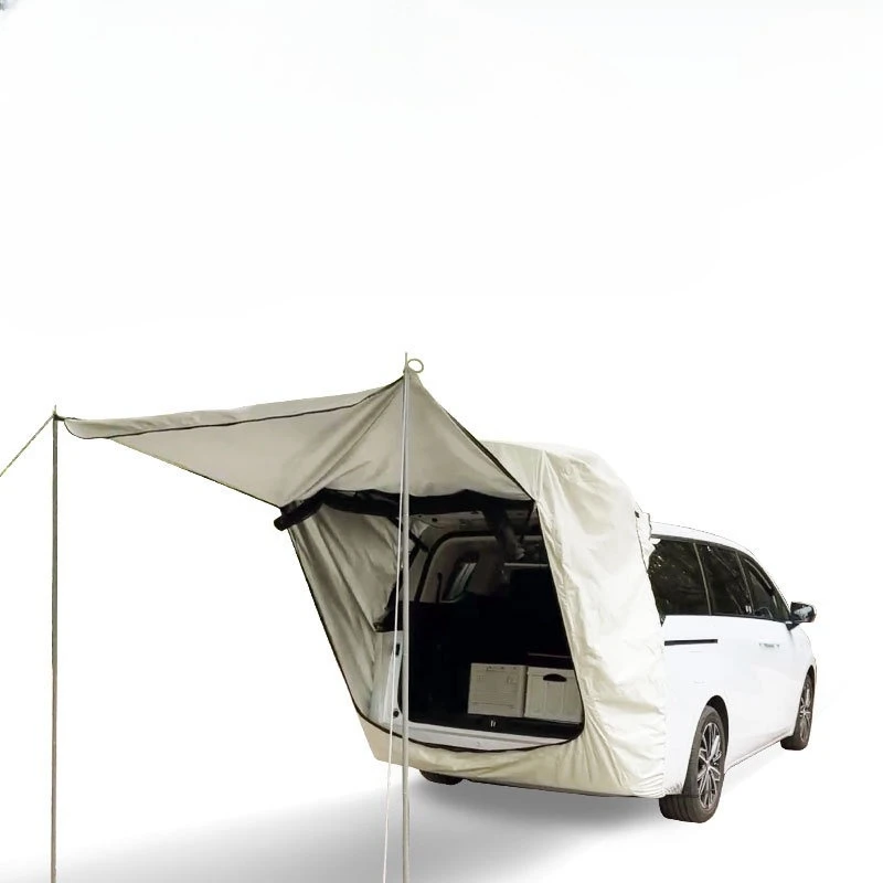 Rear Tent MPV Special Outdoor Camp Car Tail Multifunction Roof Extension Sunshade Rainproof Anti-mosquito Without Support Poles! car rear tent