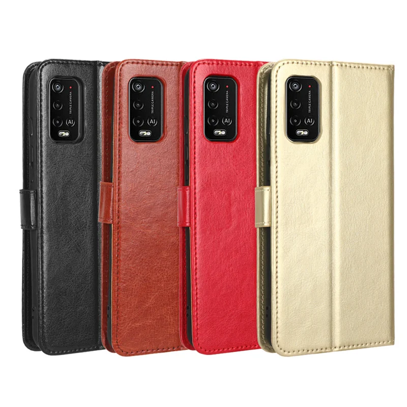 Luxury Leather Flip Case with Magnetic Buckle and Lanyard Strap