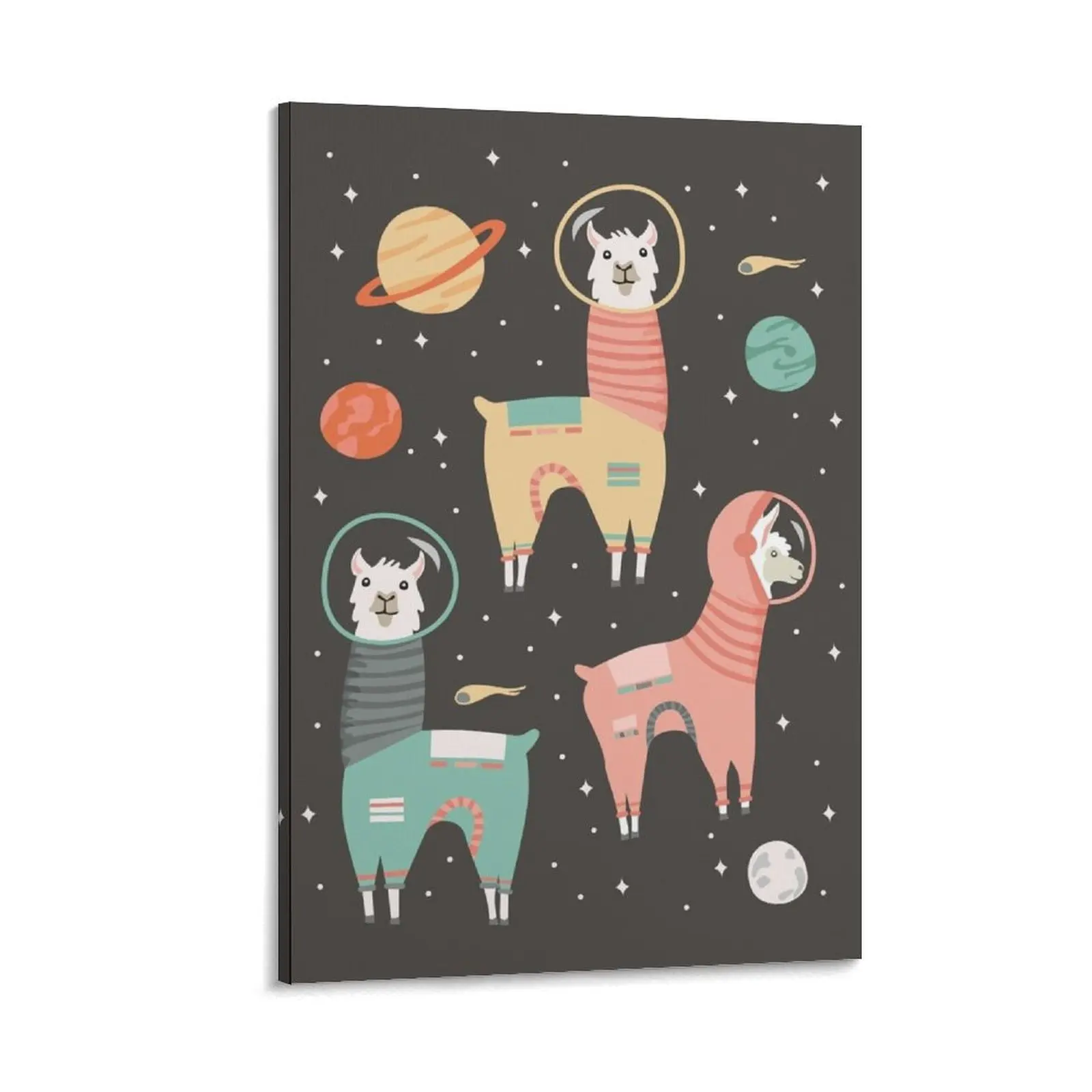 

Astronaut Llamas in Space Canvas Painting Decorative prints wall painting decoration for the room