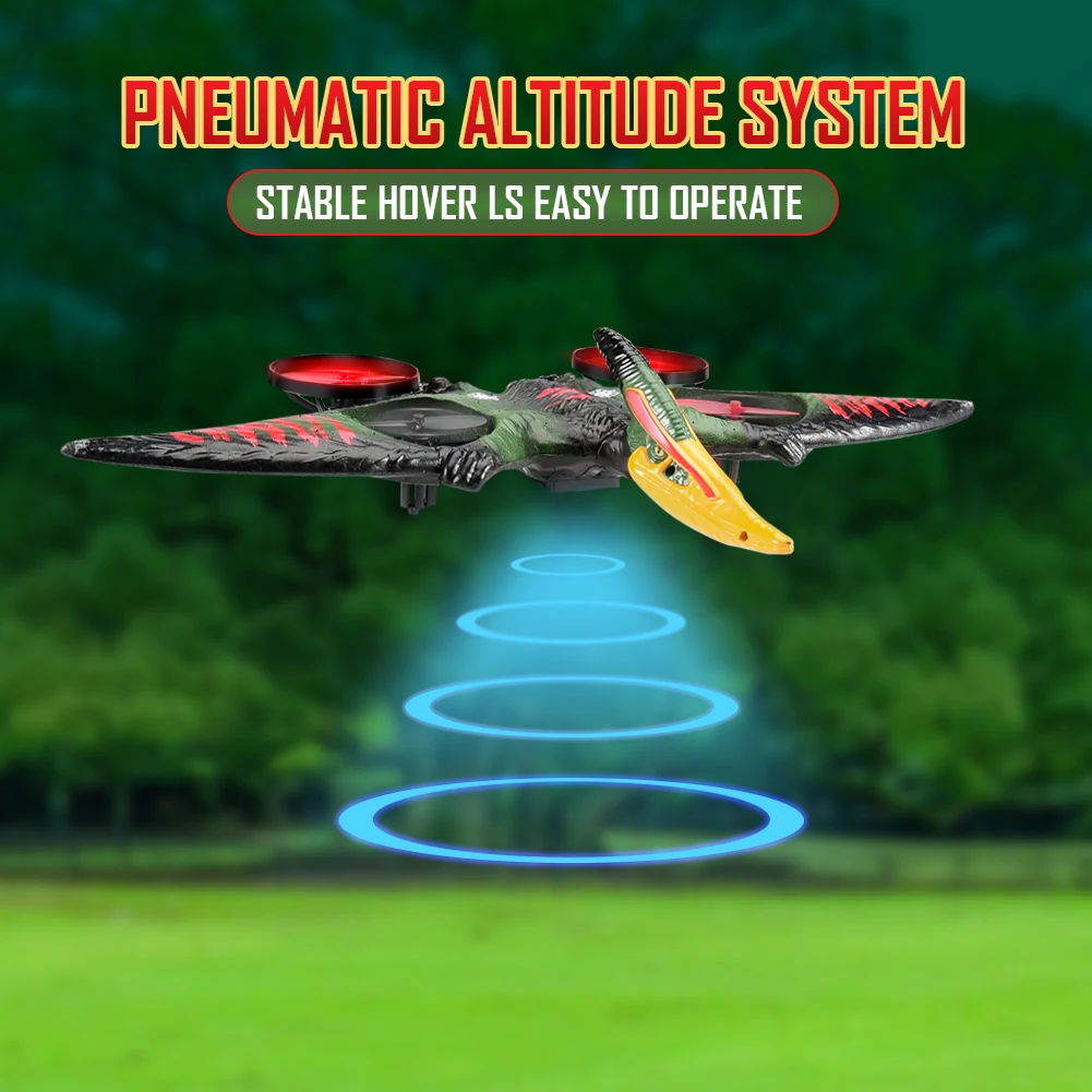 RC Plane 2.4G 6-Axis Gyro Pterosaur RC Drone 360 Degree Mini RC Aircraft with LED EPP Foam Anti-wear Airplane Kids Toys 5