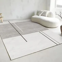 VIKAMA – tapis en flanelle moderne et léger, de luxe, pour salon, chambre à coucher, chevet, Simple, grand, antidérapant, lavable, décoration de maison 5