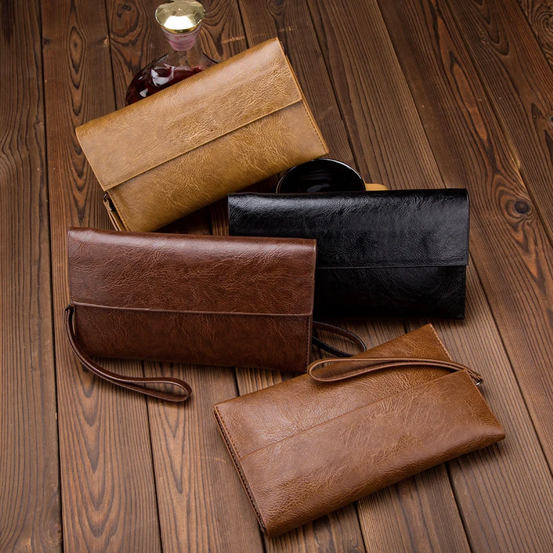 Women's Genuine Leather RFID Blocking Wallet Wristlet | Large Capacity Clutch Purse With Card Slots | Classic Brown Gift Purse - View #12