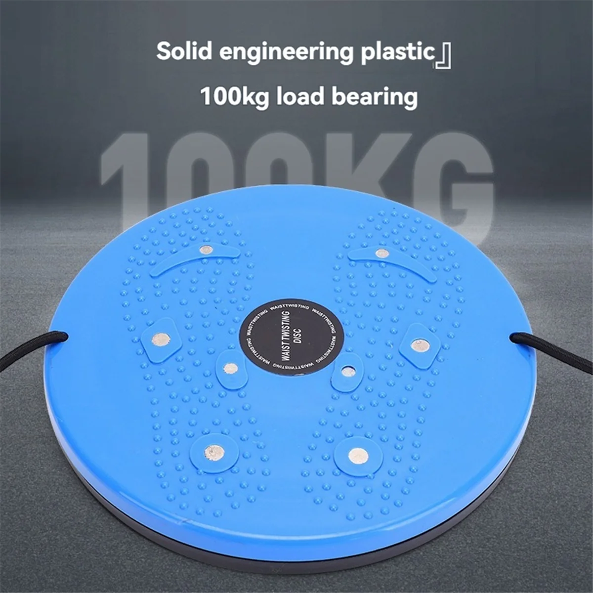 BAAU Magnet Waist Twisting Disc Fitness Balance Board Weight Lose Trainer Magnetic Massage Wriggling Plate Gym Twister Blue