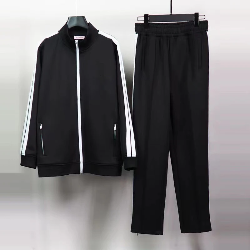 

2023 European New Casual Sports Suit Men's Fashion Sweater Jacket Long Sleeve Pants Two Piece Set