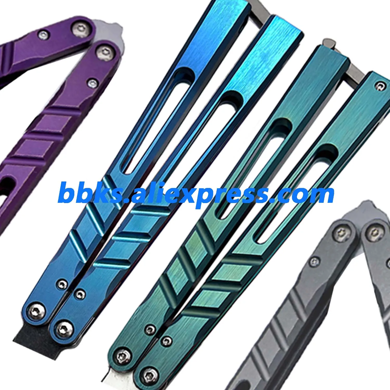 

Theone BRS Channel Alpha Beast CHAB Clone Titanium Handle Balisong