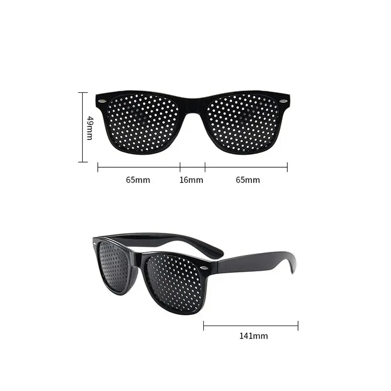 3 styles Men And Women Improving Vision Anti Myopia Astigmatism Glasses With Holes For Correcting Fatigue Pinhole Glasses