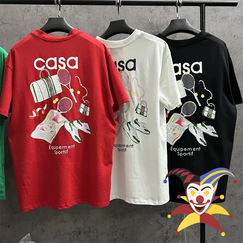 

Футболка для теннисного клуба «Касабланка», мужская и женская футболка, красная, черная, белая футболка