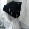 Y2K Devil Horn Winter Beanies for Women - Stylish Handcrafted Knitted Hat for Teens and Girls