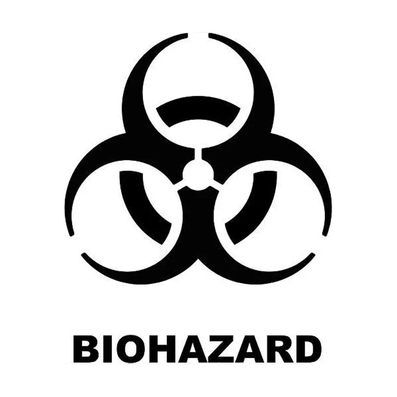 

Cool Biochemical Crisis Personality Style Stylish Car Decal Pvc Decal Is Suitable for All Kinds of Cars Black/white, 15cm*12cm