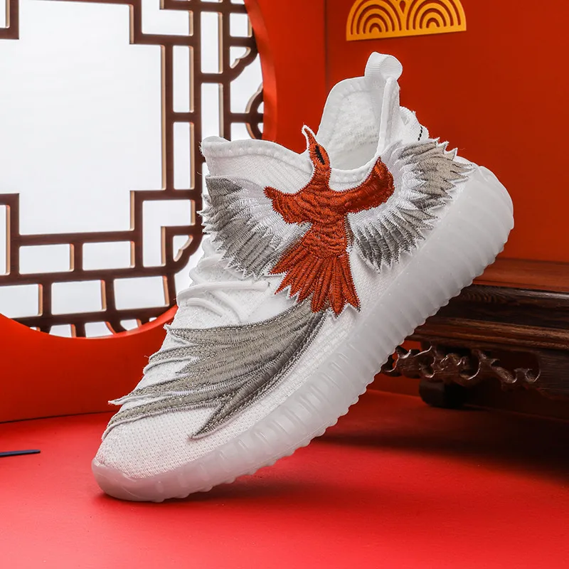 

Men Shoes 2022 New Spring Running Shoes Sports Walking Trainer Male Sneakers Transparent Sole Casual Shoes for Man Chinoiserie