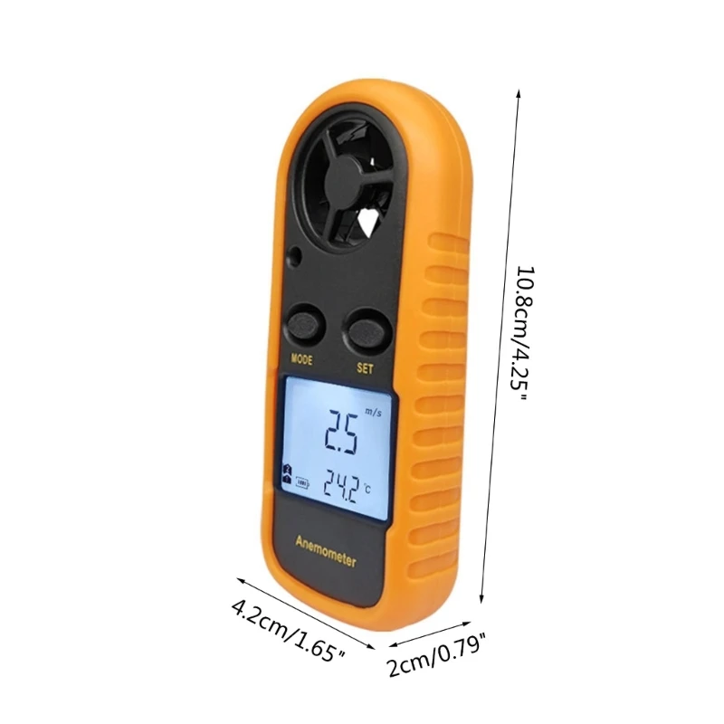 Portable Anemometer Wind Speed Gauge Meter Anemometro Windmeter 0-30m/second
