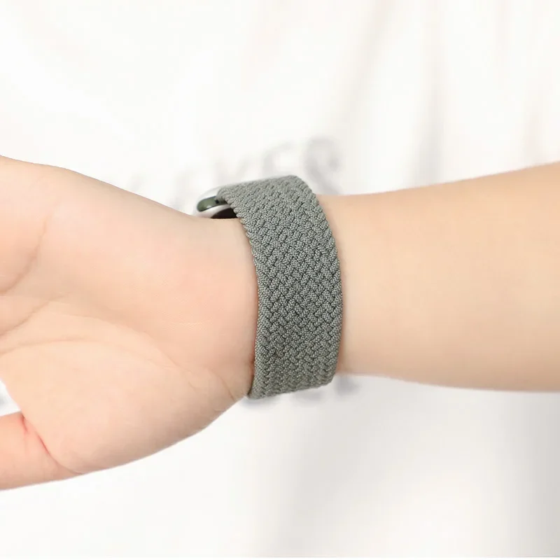Elastic Braided Loop Watch Band Strap in Multiple Sizes