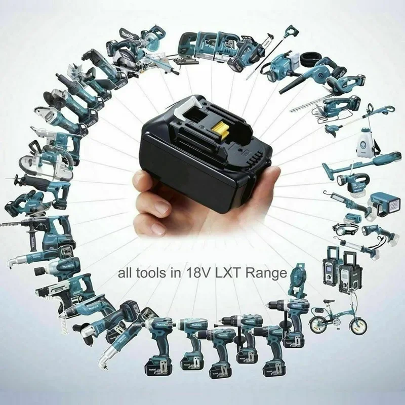 Power Tool Battery Rechargeable Lithium Batteries 8.0Ah BL1830 Rechargeable 18V Lithium ion Battery for Compatible Makita 18V Battery BL1850 1860 Cordless Power Tool