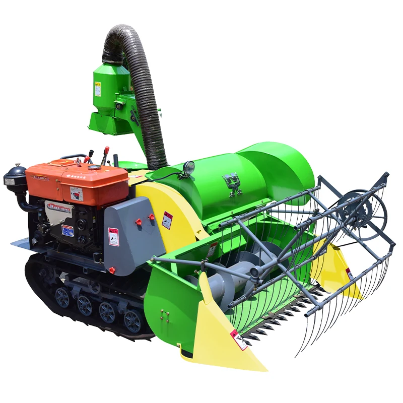 Rice and wheat harvester multi-functional paddy field agricultural manufacturers combined large machinery