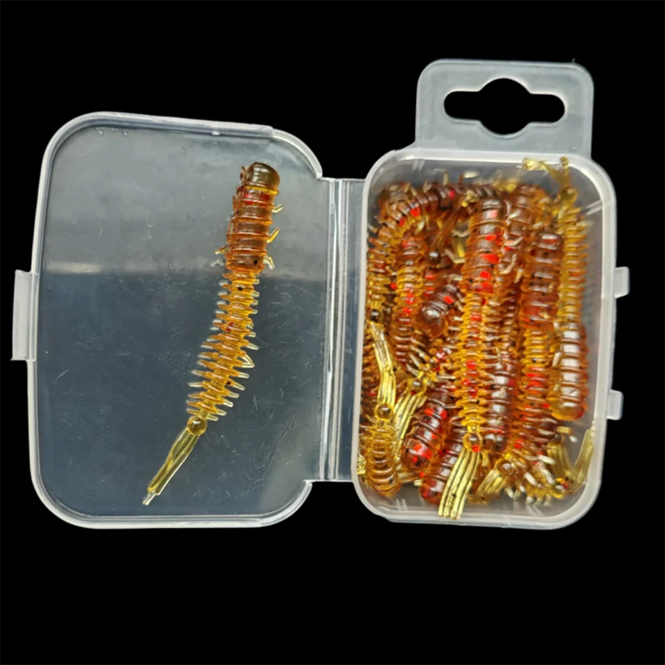 

New 20PCS New Mini Soft Fishing Lure 0.45g/45mm Ocean Rock Lure Bass Soft Fish Swimbait Artificial Bait Fishing Tackle