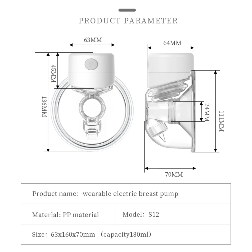 Hands Free Electric Breast Pumps Mother Milk Extractor Portable Breast Air Pump Wearable Wireless Breast pump UV disinfectable images - 6