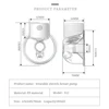 Hands Free Electric Breast Pumps Mother Milk Extractor Portable Breast Air Pump Wearable Wireless Breast pump UV disinfectable 6