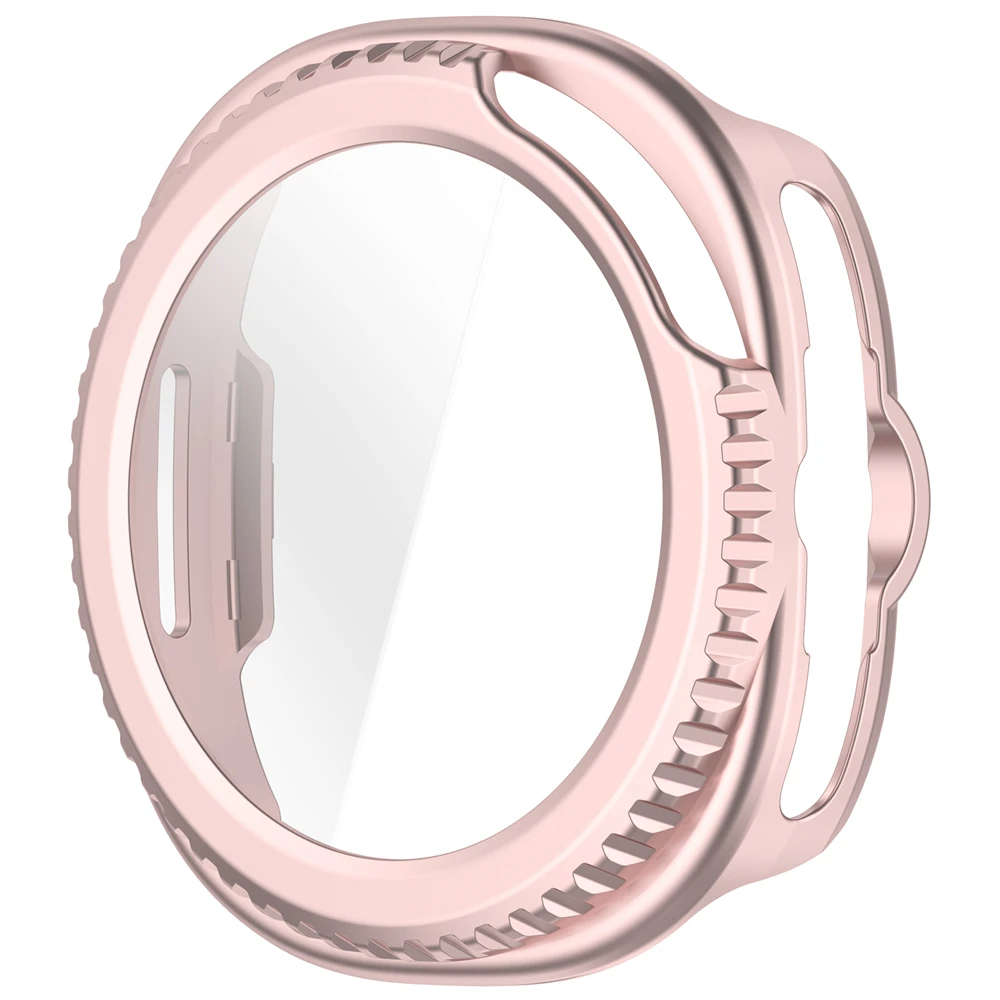 Enhanced Shockproof Screen Casing with Tempered Glass Film for Smartwatch Protection