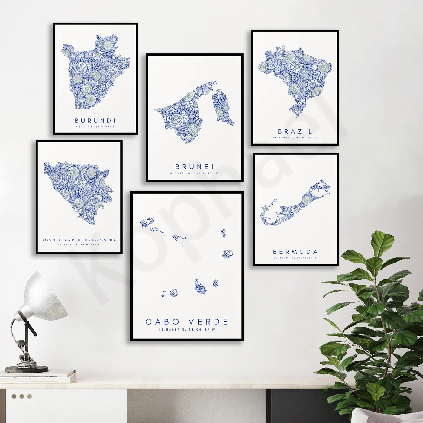 Cambogia Capo Verde Bulgaria Burundi Brunei Brasile Botswana Bolivia Bhutan Bermuda Benin. Poster Della Mappa Di Viaggio Della Città