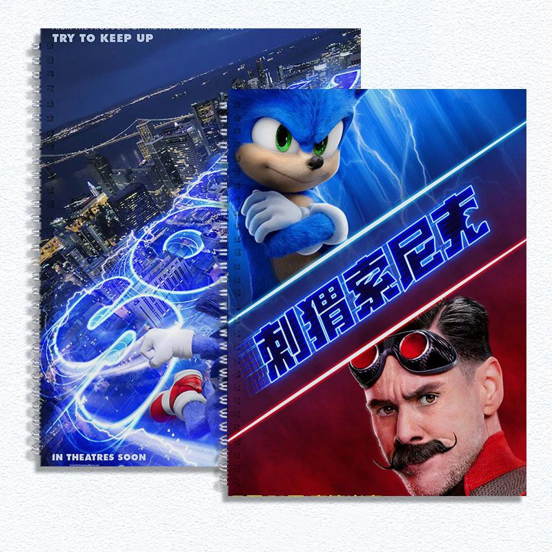 

Sonic The Hedgehog Shell Picture Book B4/a4/8K Cute Cartoon Surrounding High-Value Sketchbook Blank Elementary Cshool Students