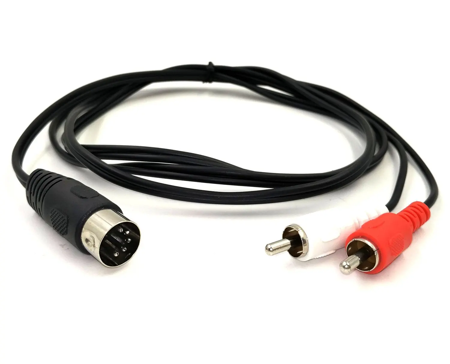 5 Pin Din Spine Maschio A 2Rca Maschio Convertitore Cavo Audio Cavo 1.5M Per Elettrofonico Bang & Olufsen, Naim, Quad Sistemi Stereo