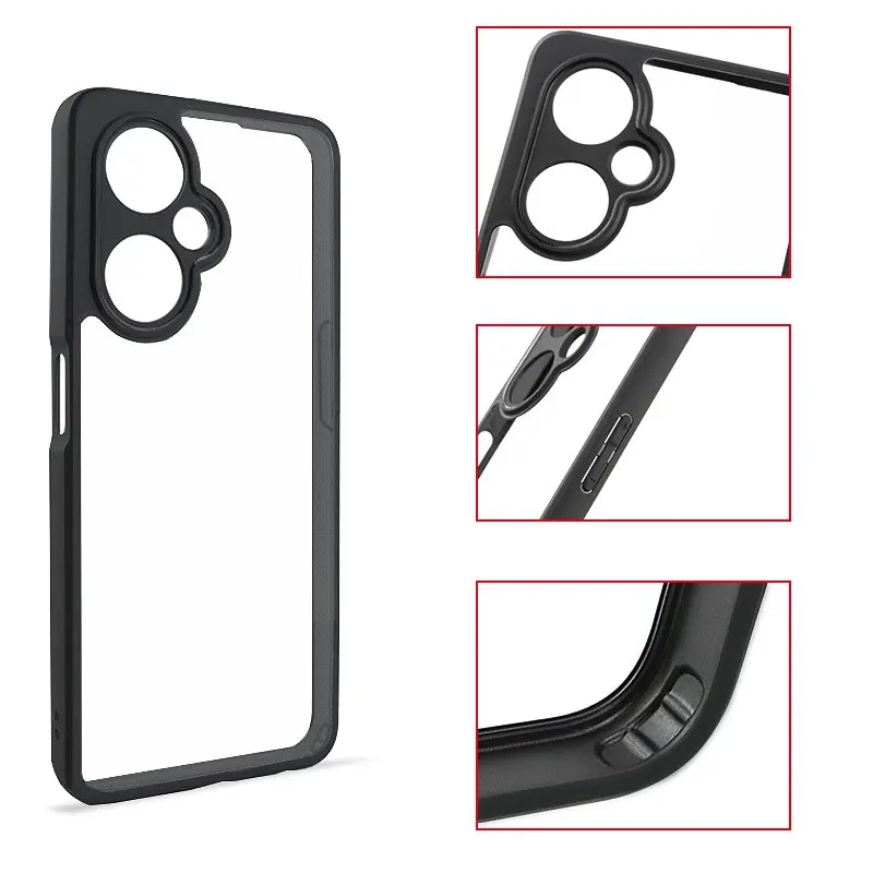 Cover per OnePlus Nord CE 3 Lite 5G + [3 Pack] Vetro Temperato,Ultra Sottile,Antiurto,AntiGraffio Morbida TPU Silicone Custodia,Trasparente