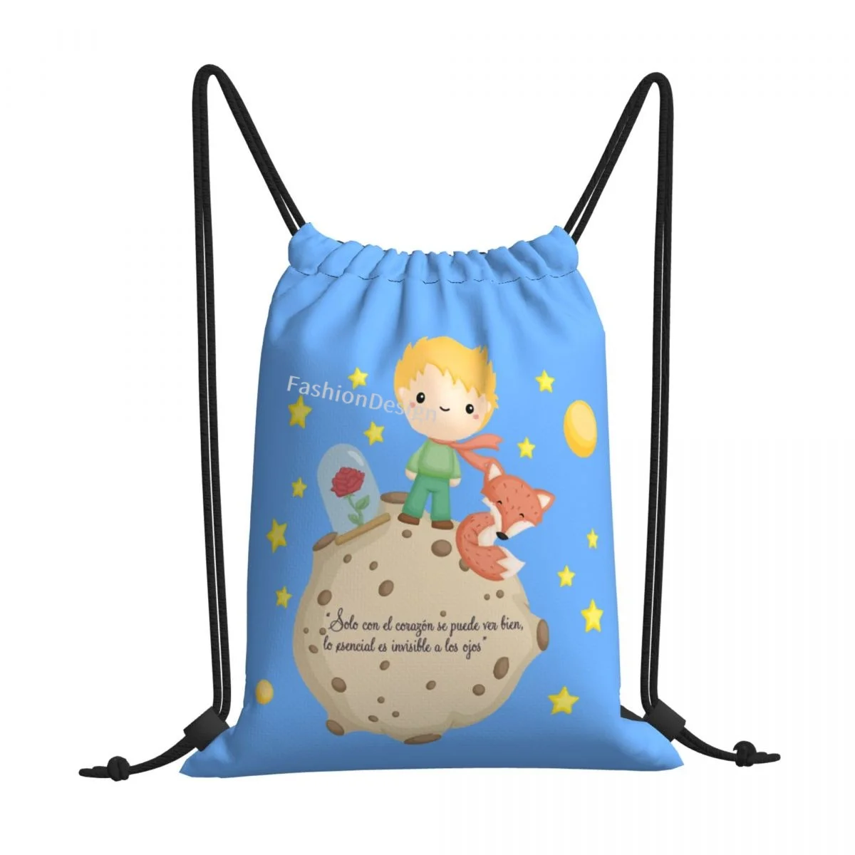 

The Little Prince Drawstring Bags Hiking Pouch 3D Print Backpack Boy Girls School Shoe Bag