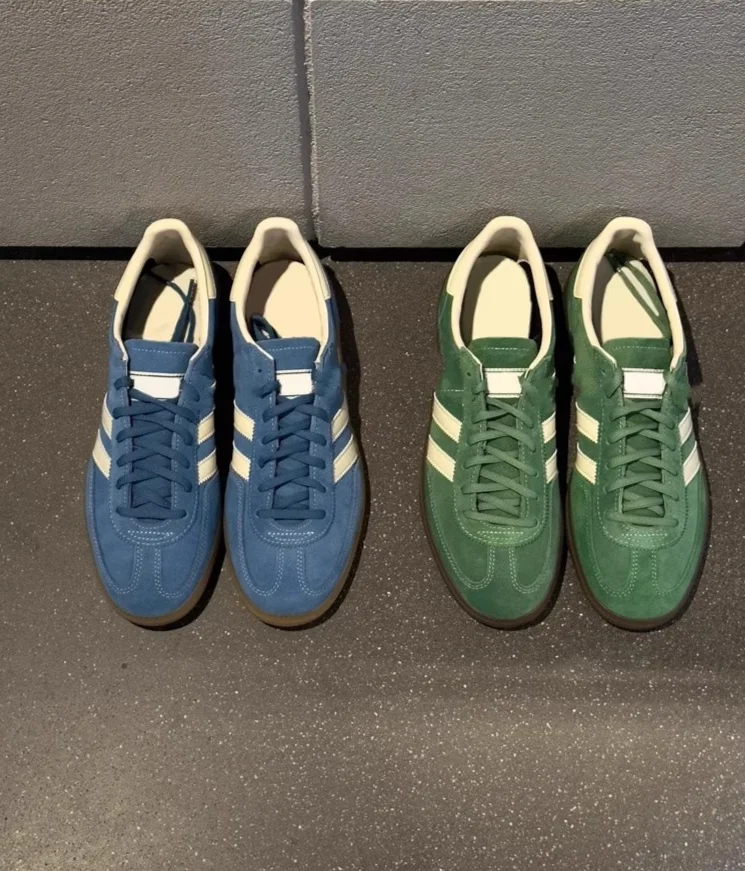 Blue classic German training round toe lace up casual sports versatile flat bottomed Forrest Gump shoes_voghion.com