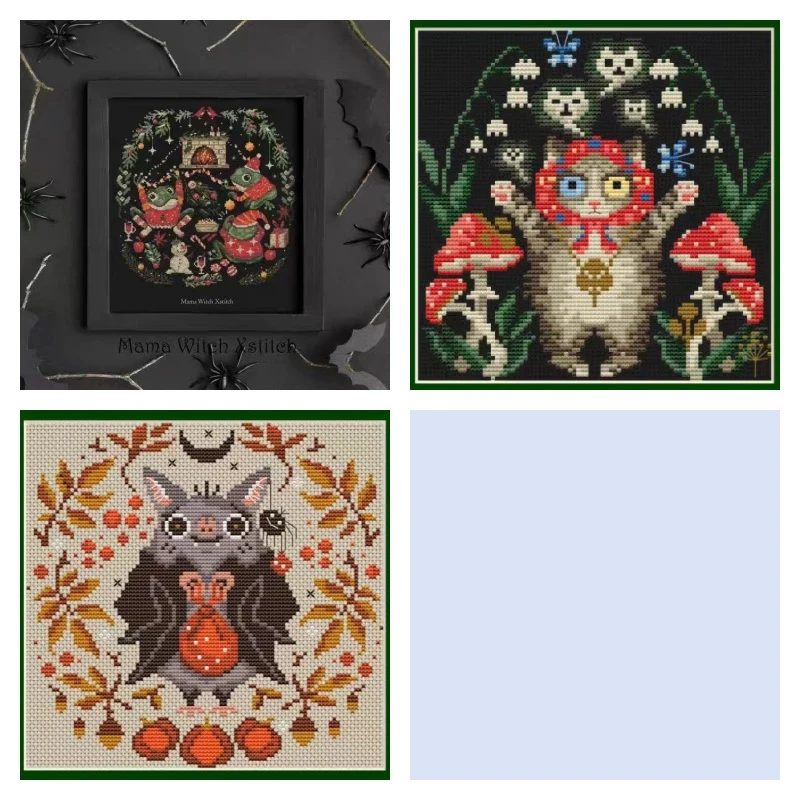 Cross Stitch Kits ZZ9545 Cross Stitch Set Cross-stitch Kit Embroidery Needlework Craft Package Cotton Fabric Floss Homfun Painting Animal Crossing embroidery thread cross stitch fabric embroidery fabric