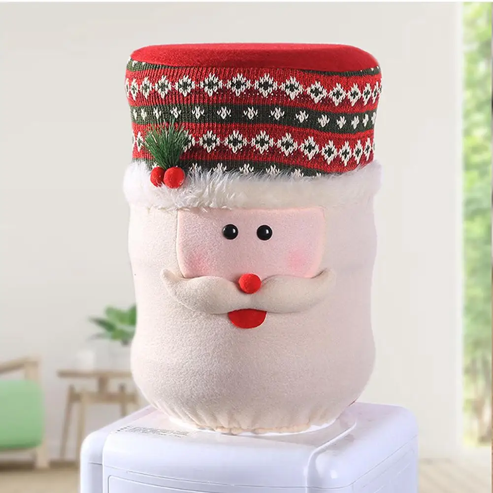 Water Dispenser Christmas Decoration Barrel Dust Cover Fabric Water Cooler Covers Furniture Cover Protector Reusable