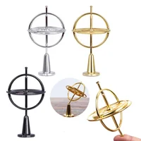 Metal Self-balancing Finger Gyroscope Toy Anti-gravity Colorful Metal Gyro Adults Kids Decompression Relief Spinning Toy Gift 1