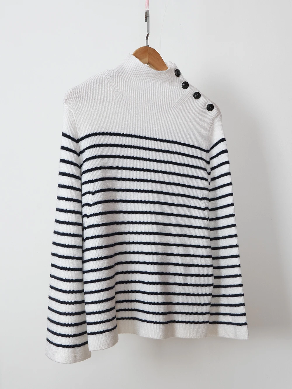 ZESSAM stripe Jacquard Knitted Wool 