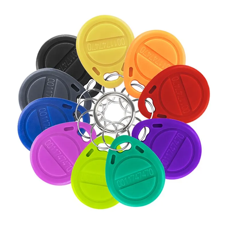 Multicolor RFID 125KHz Access Control Keyfob Set - Pack of 20