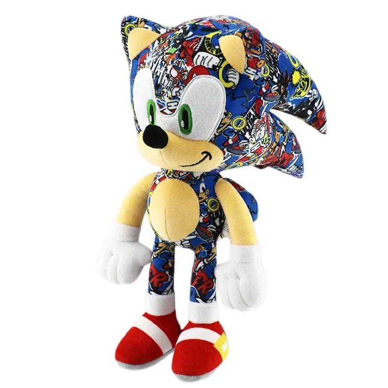 thumbnail image 1 of Peluche de Sonic de 30 cm con patas largas y estampado de almohada para niños, regalo, juego de peluche que rodea a Sonic Peluche, 1 of 4