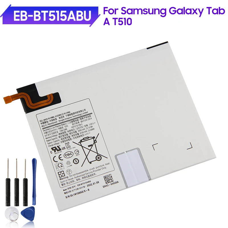 

Оригинальный планшетный аккумулятор EB-BT515ABU для Samsung Galaxy Tab A T510 натуральная батарея 6150mAh