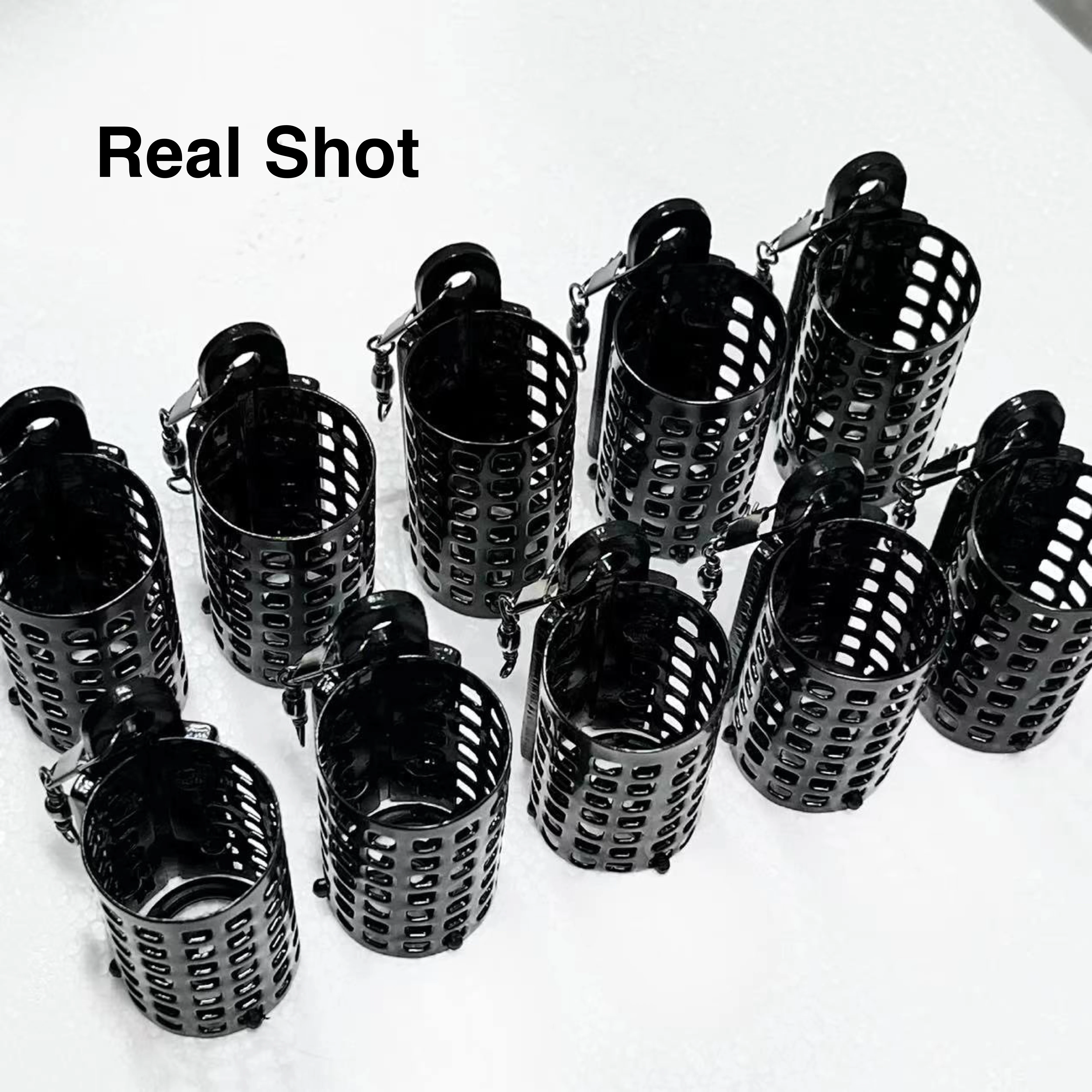 10 Pièces Panier à Appâts Acier Inoxydable Cage Piège De