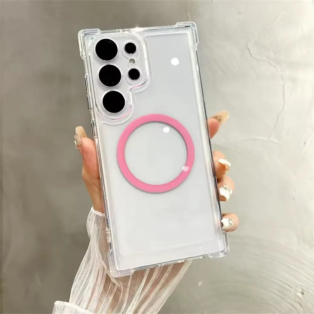 Ultra Clear Magnetic Phone Case with Shockproof Corner Protector