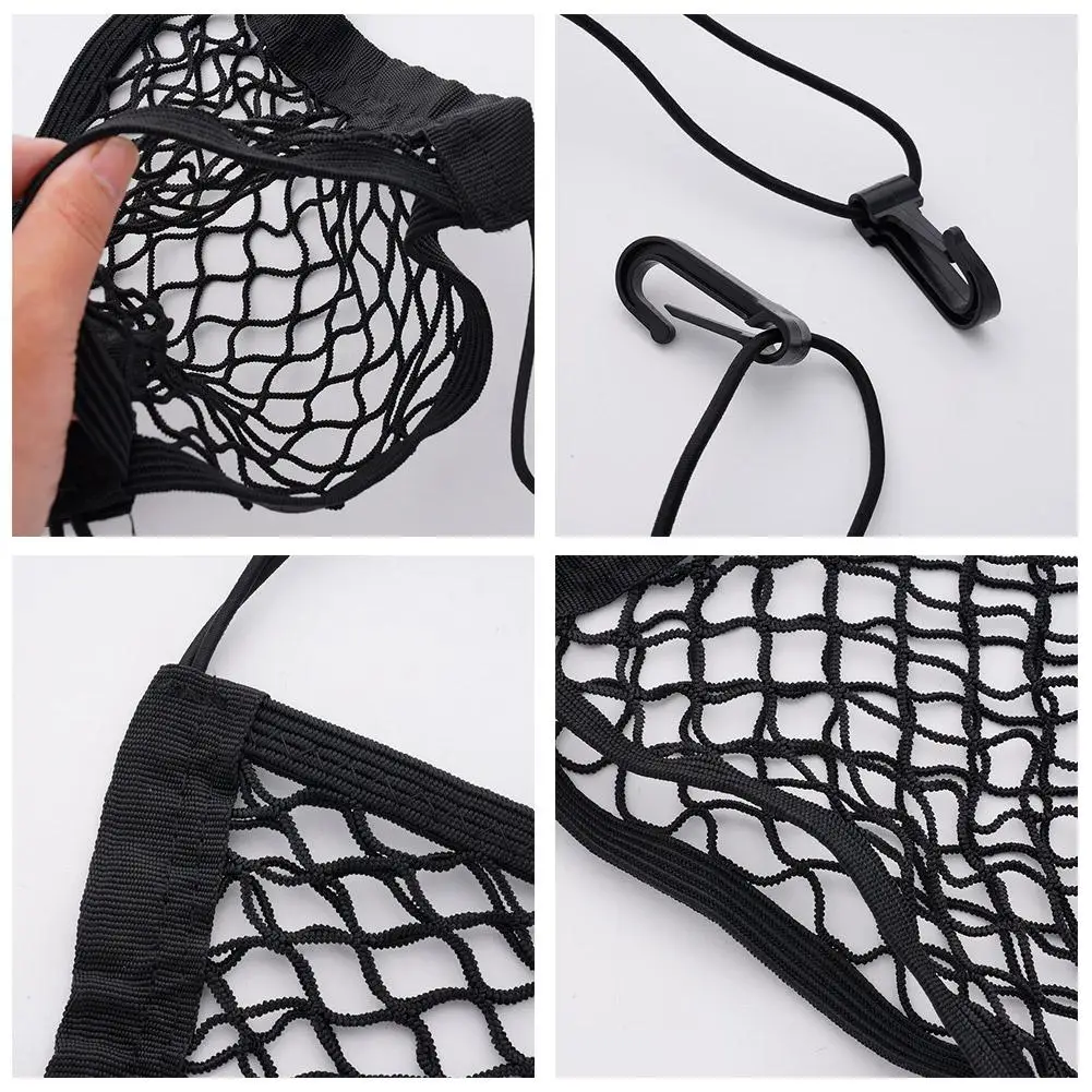 Filet élastique De Chargement Moto - 25x20 Cm, Crochets Nylon, Pour Fixer Sacs Et équipement