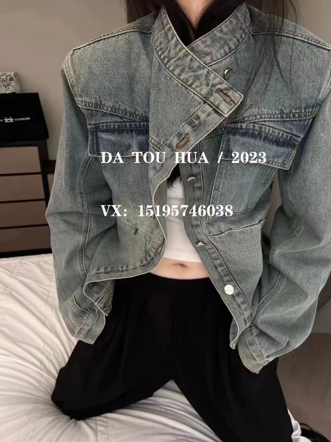 

Women Long sleeve high fashion Denim Coat Jacket High Street Thicken High Quality jackets outerwear